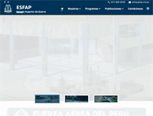 Tablet Screenshot of esfap.fap.mil.pe
